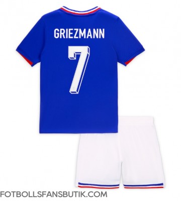 Frankrike Antoine Griezmann #7 Replika Hemmatröja Barn EM 2024 Kortärmad (+ Korta byxor)